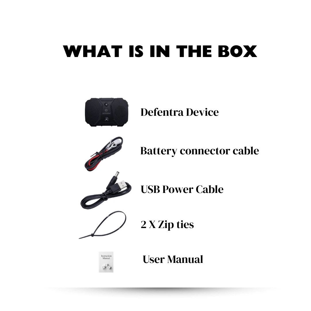DEFENTRA Ultrasonic and Strobe Light Technology